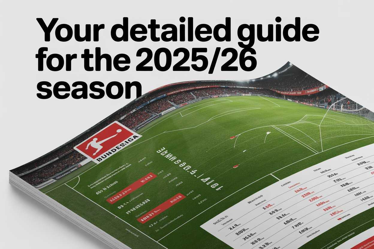 Bundesliga-Statistiken 2025/26 magazine-style visual