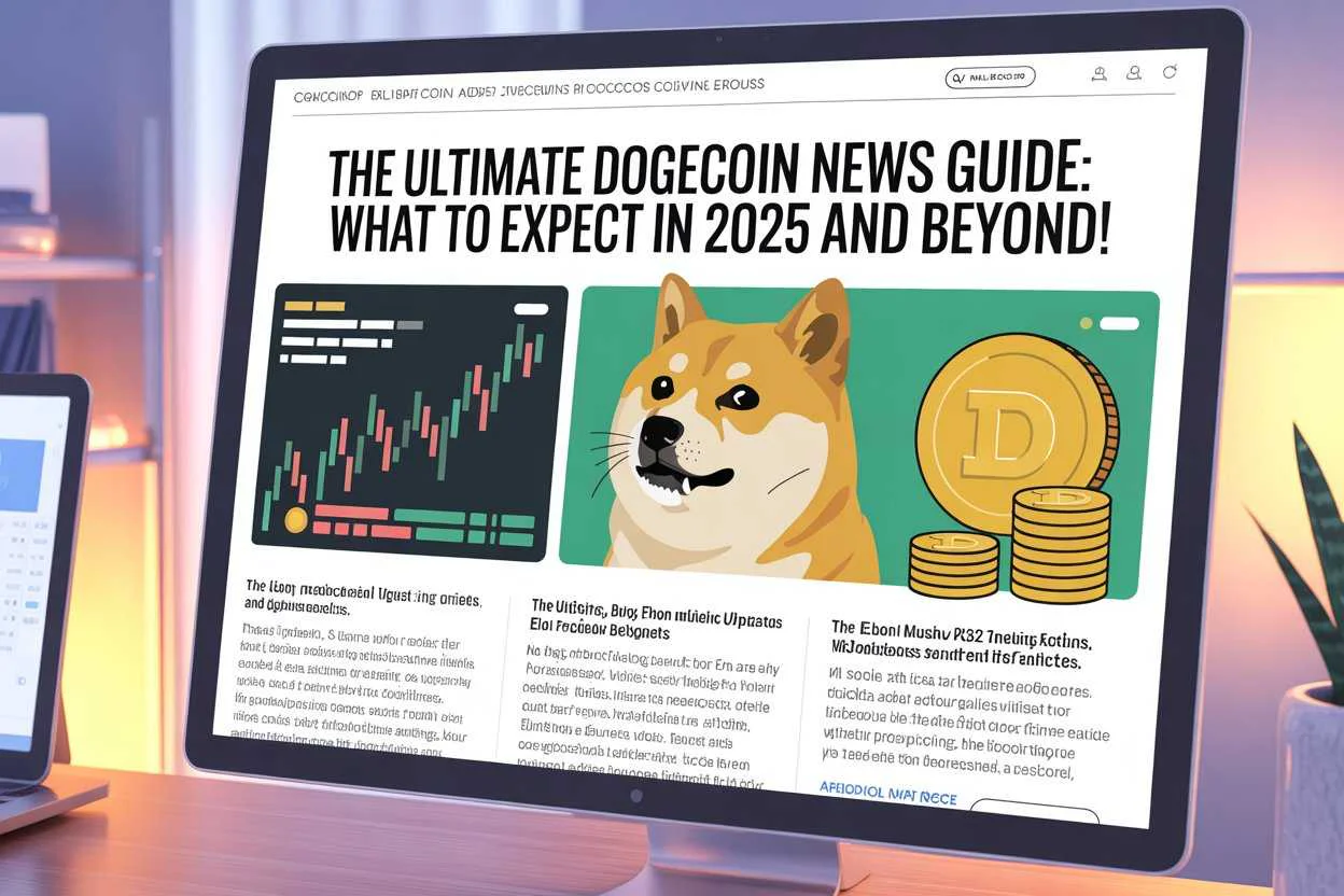 Vibrant digital illustration of a crypto news scene