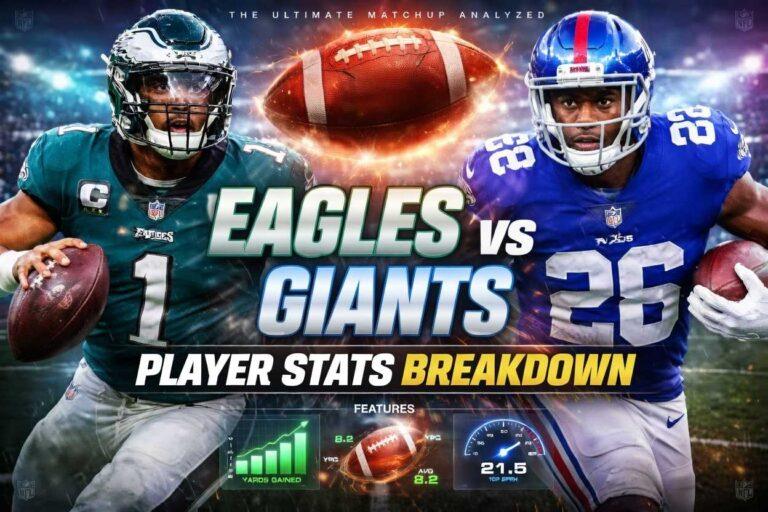 Philadelphia Eagles vs New York Giants Match Player Stats