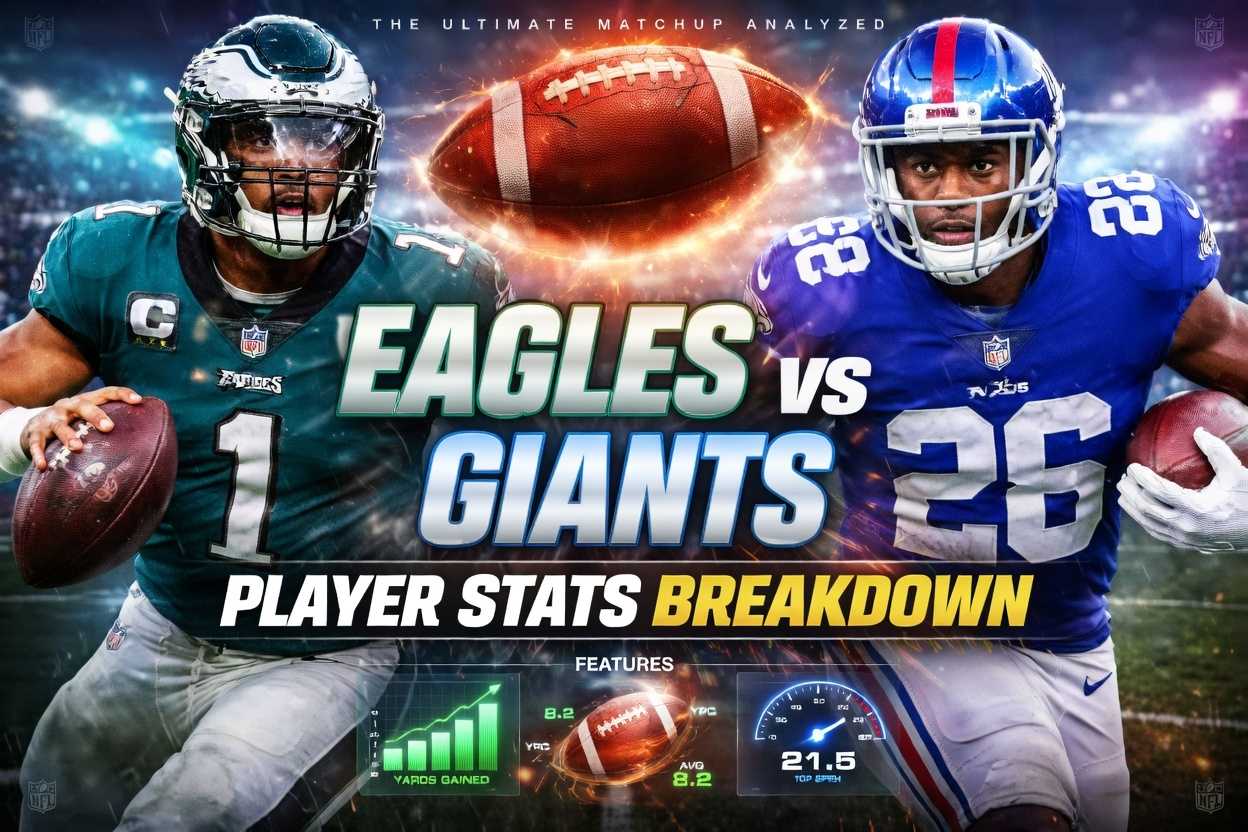Philadelphia Eagles vs New York Giants Match Player Stats