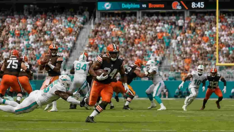 Miami Dolphins vs Cleveland Browns Match Player Stats