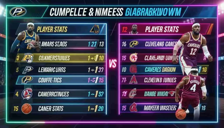 Pacers vs Cleveland Cavaliers Match Player Stats