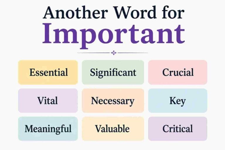 Another Word for Important