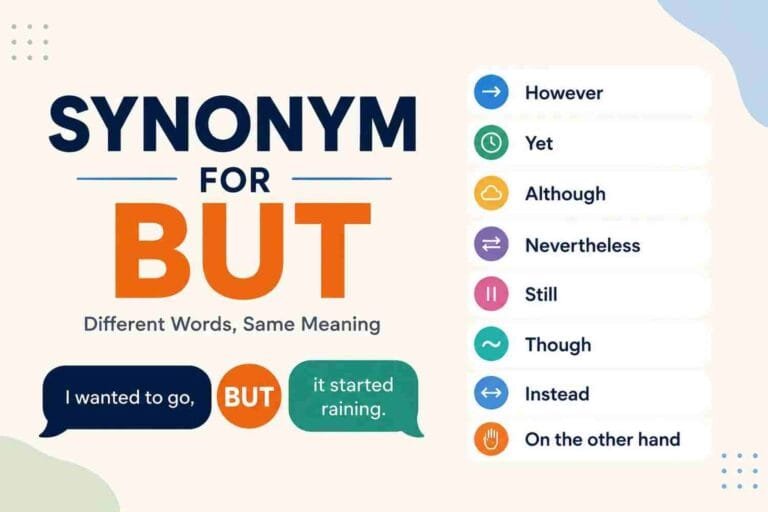 synonym for but