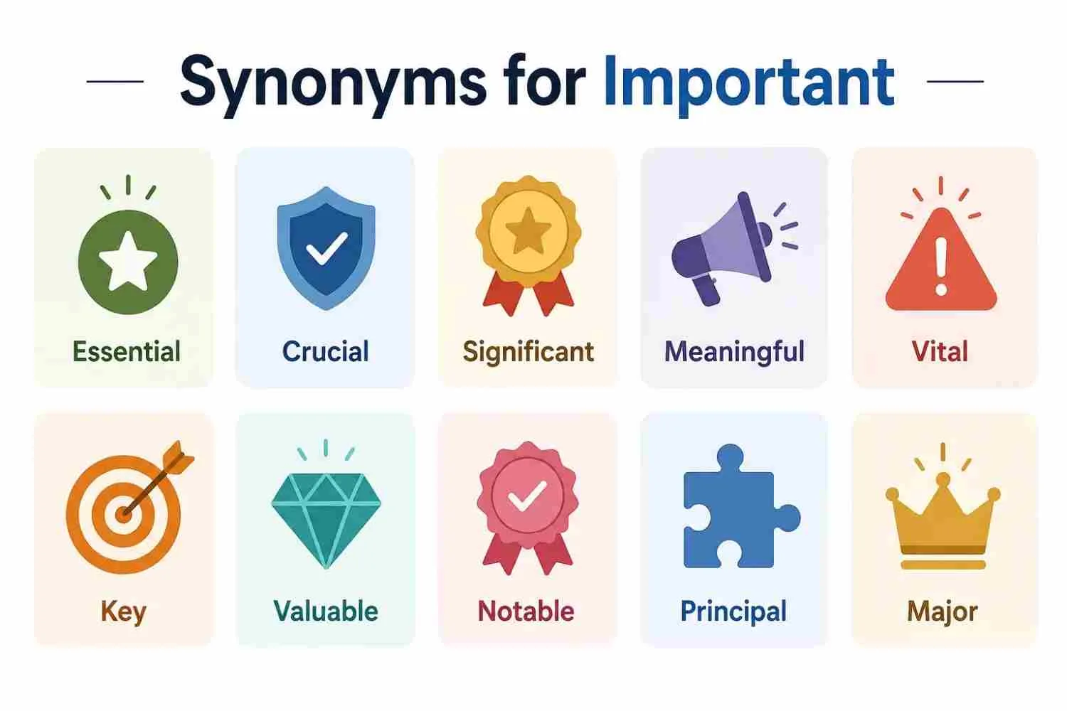 synonyms for important