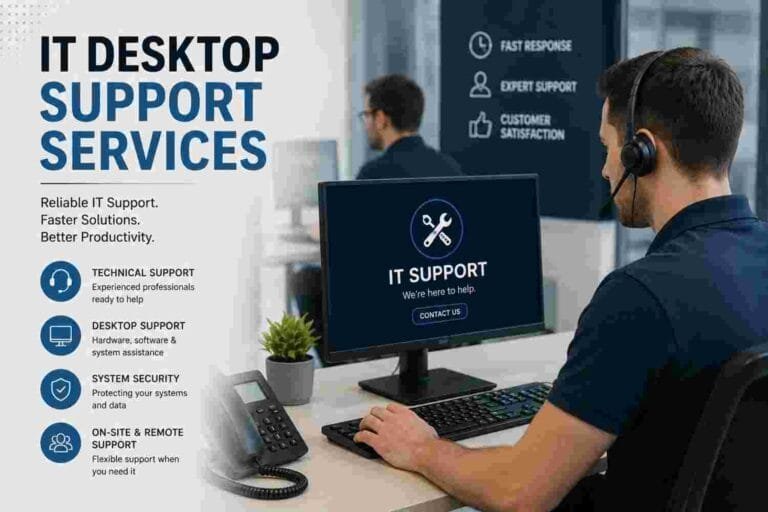 IT desktop support services with professional technical support specialist